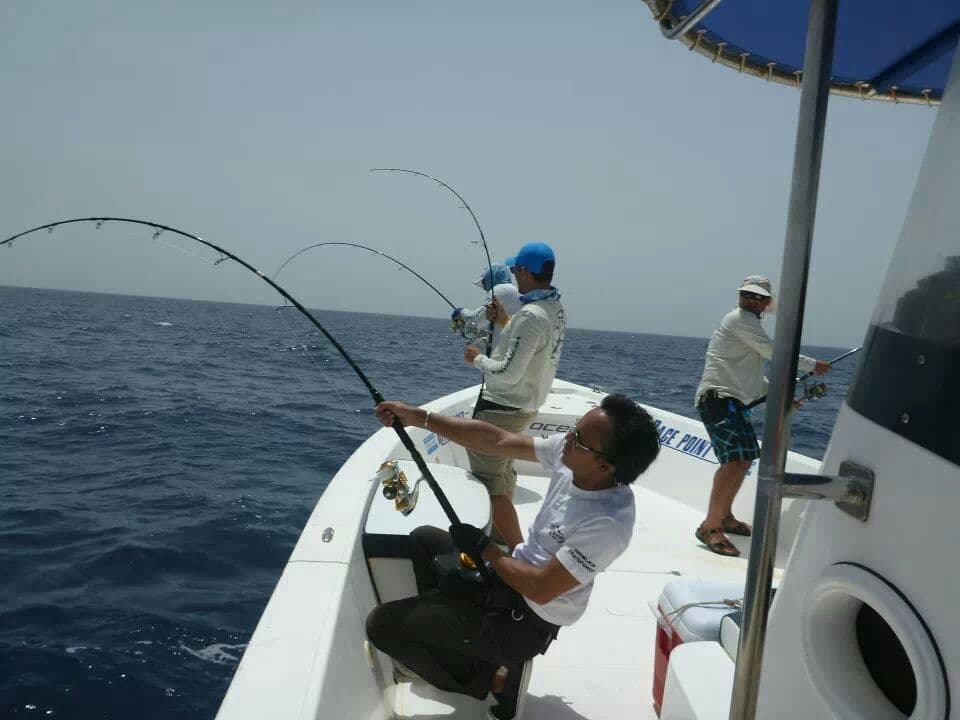 Jeddah: A fishing trip by boat in the middle of the Red Sea